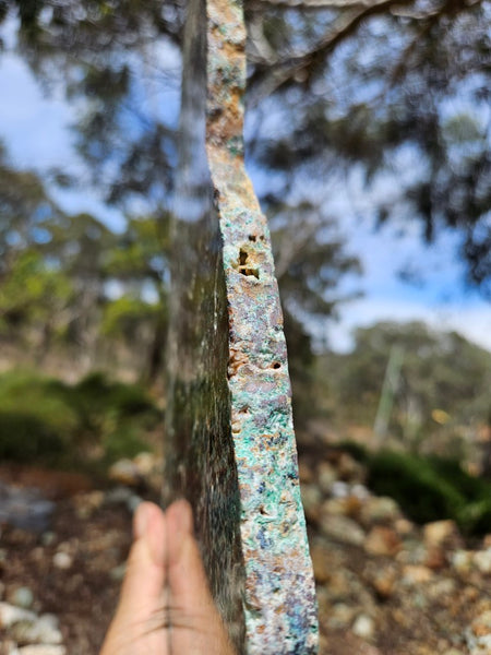 Polished De Grussa copper ore slab CO126