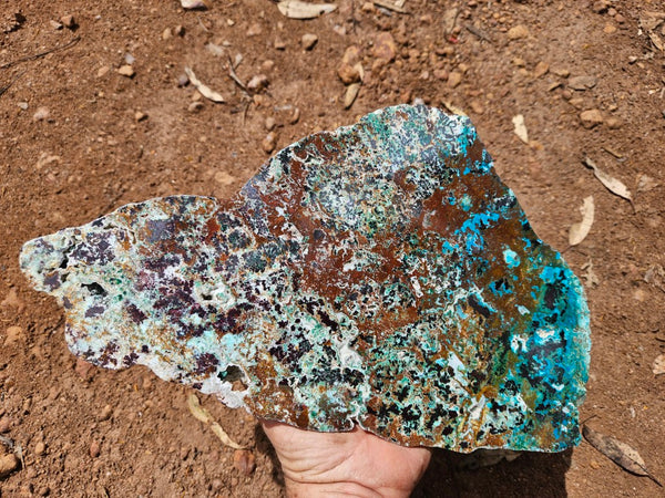 Polished De Grussa copper ore slab CO126