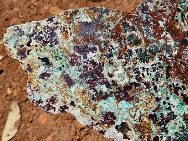 Polished De Grussa copper ore slab CO126