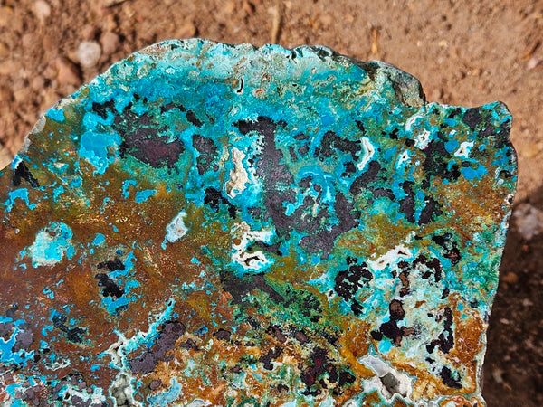 Polished De Grussa copper ore slab CO126