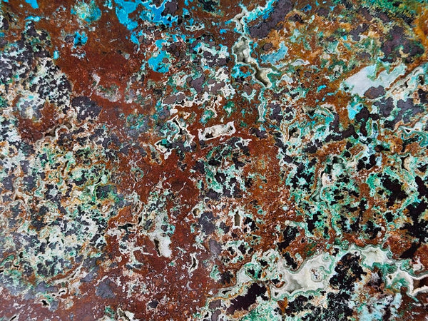 Polished De Grussa copper ore slab CO126