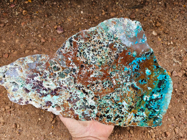 Polished De Grussa copper ore slab CO126