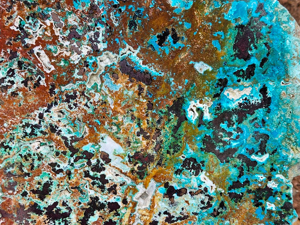 Polished De Grussa copper ore slab CO126