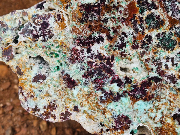 Polished De Grussa copper ore slab CO126