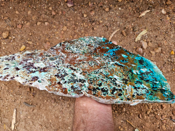 Polished De Grussa copper ore slab CO126