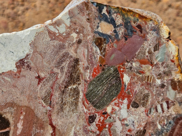 Polished Marillana Conglomerate slab MC128