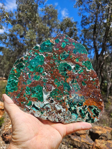 Polished De Grussa copper ore slab CO129