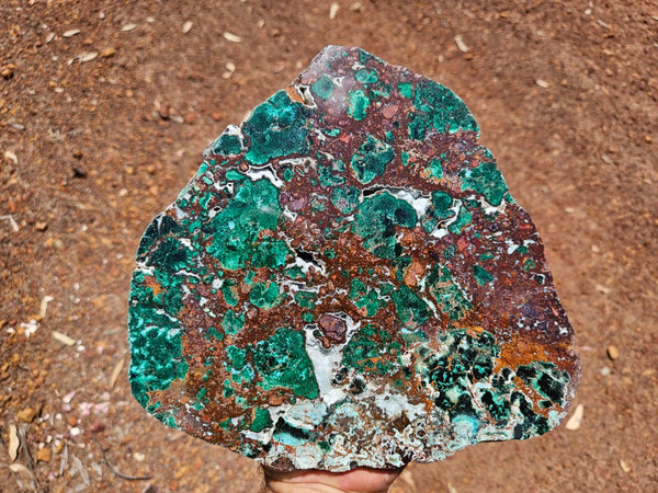 Polished De Grussa copper ore slab CO129