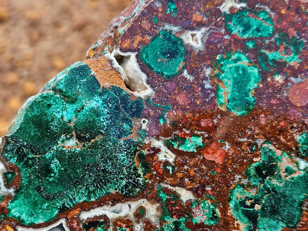 Polished De Grussa copper ore slab CO129