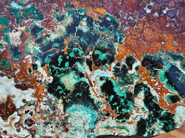 Polished De Grussa copper ore slab CO129