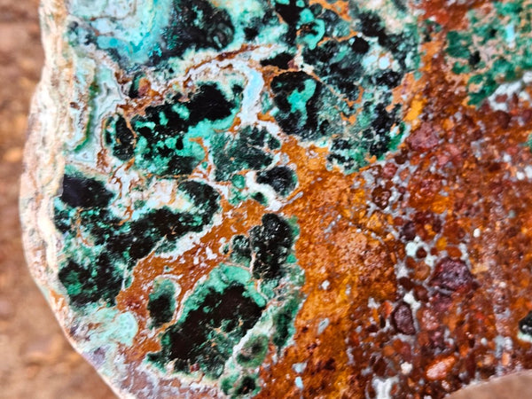 Polished De Grussa copper ore slab CO129