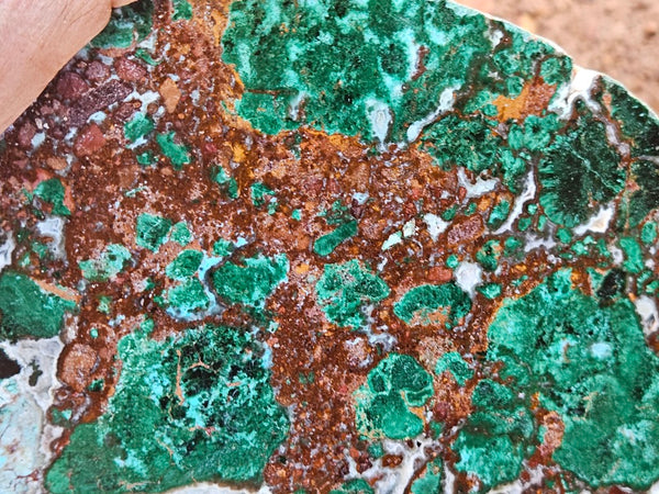 Polished De Grussa copper ore slab CO129