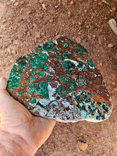 Polished De Grussa copper ore slab CO129