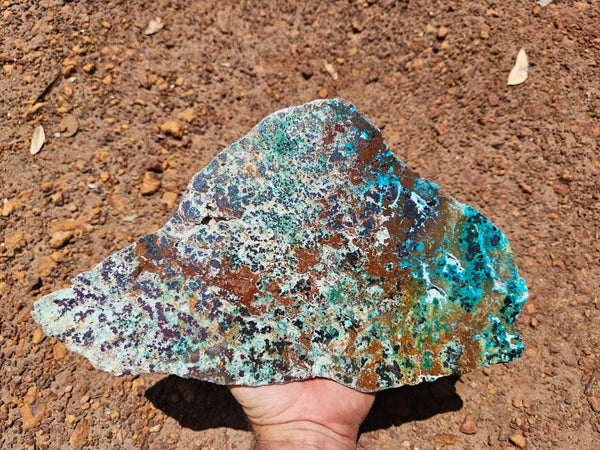 Polished De Grussa copper ore slab CO127