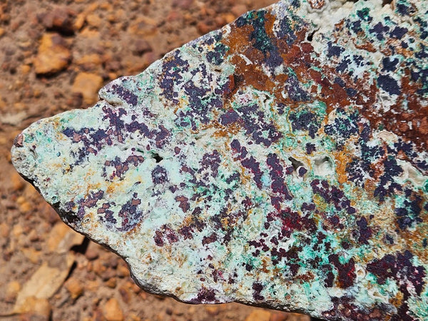 Polished De Grussa copper ore slab CO127