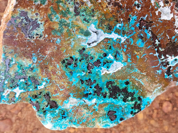 Polished De Grussa copper ore slab CO127