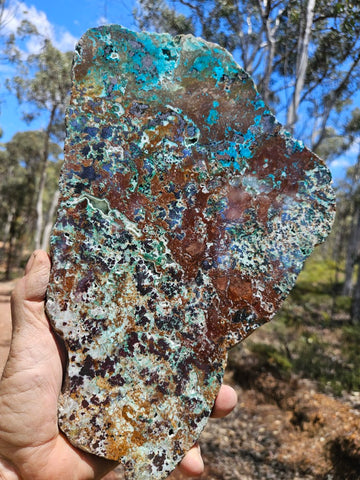 Polished De Grussa copper ore slab CO128