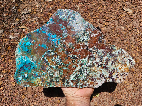 Polished De Grussa copper ore slab CO128