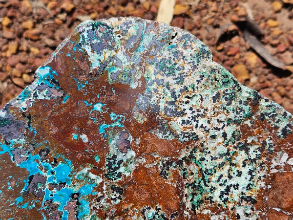 Polished De Grussa copper ore slab CO128