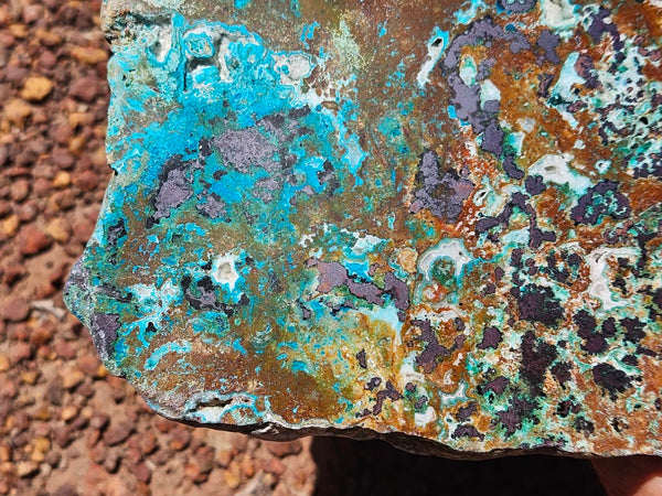 Polished De Grussa copper ore slab CO128