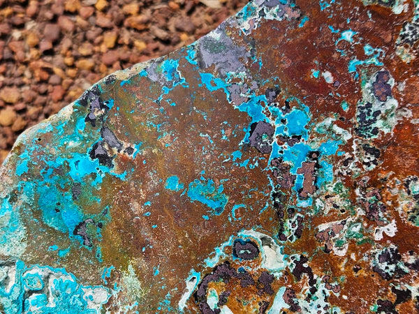 Polished De Grussa copper ore slab CO128