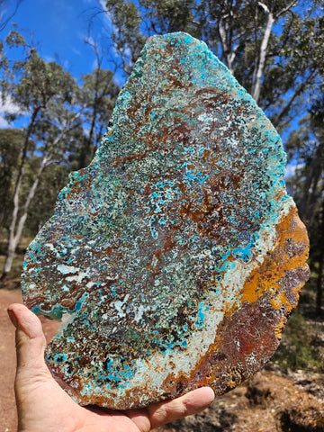 Polished De Grussa copper ore slab CO131