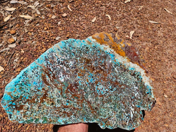 Polished De Grussa copper ore slab CO131