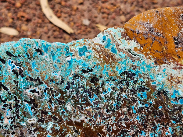 Polished De Grussa copper ore slab CO131