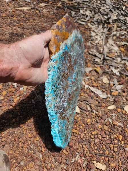 Polished De Grussa copper ore slab CO131