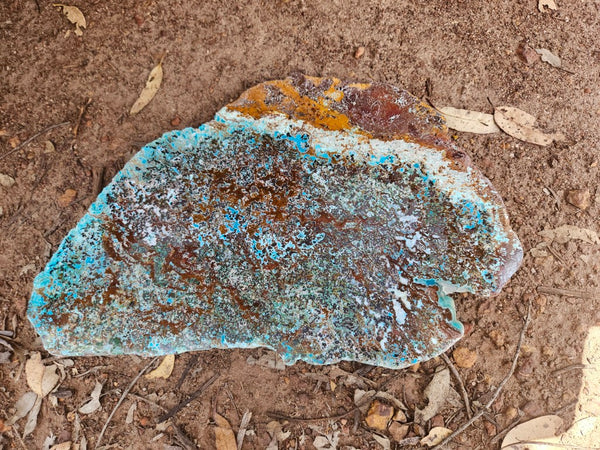 Polished De Grussa copper ore slab CO131