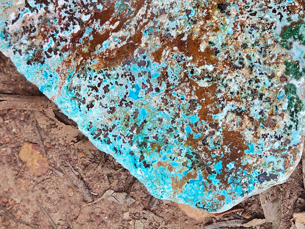 Polished De Grussa copper ore slab CO131