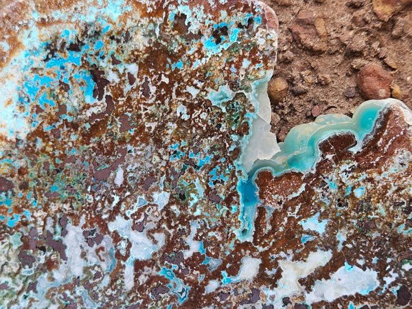 Polished De Grussa copper ore slab CO131