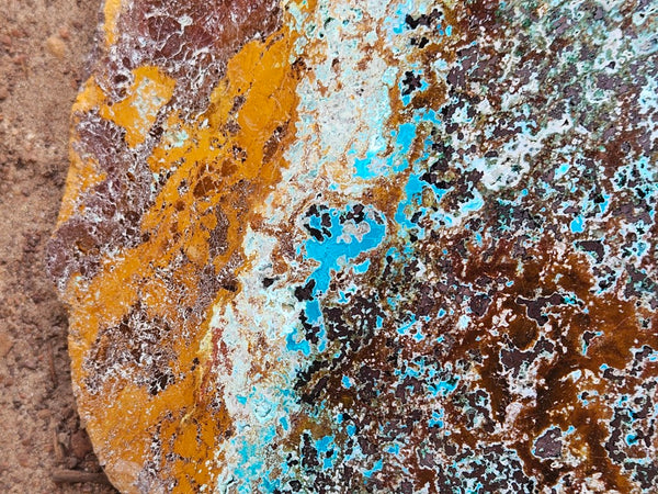 Polished De Grussa copper ore slab CO131