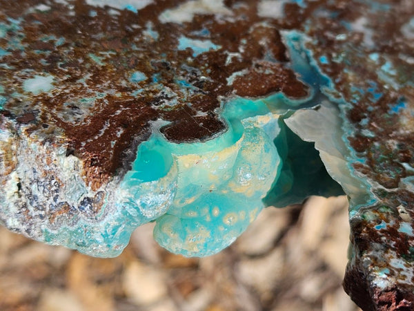 Polished De Grussa copper ore slab CO131