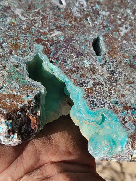 Polished De Grussa copper ore slab CO131