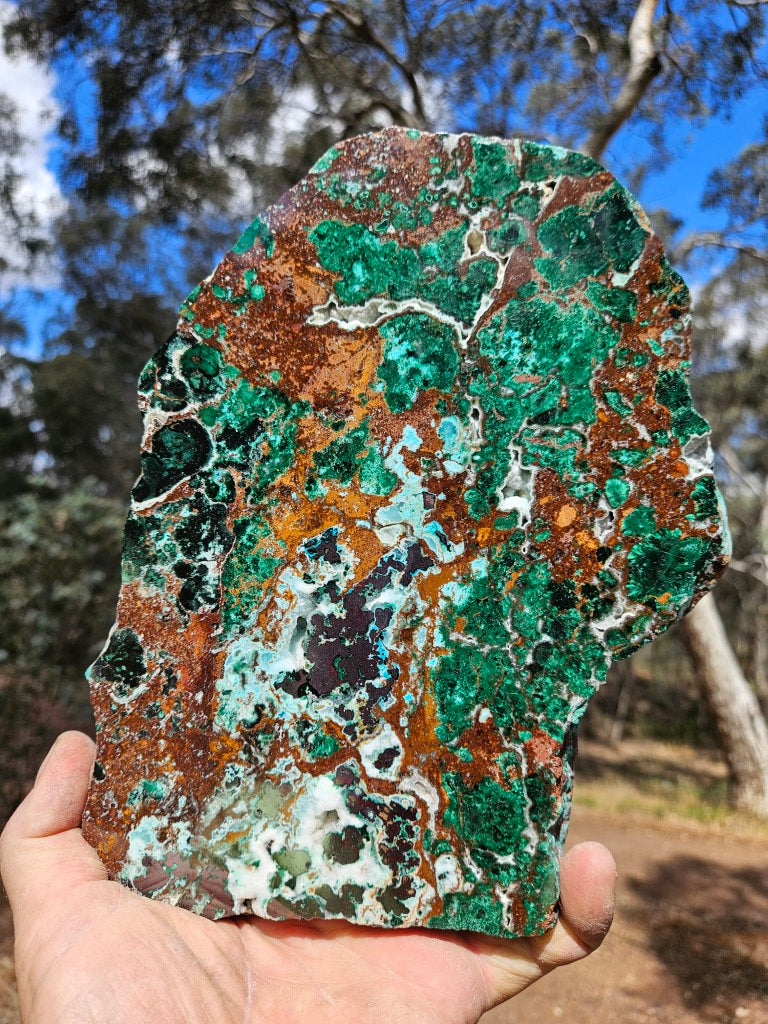 Polished De Grussa copper ore slab CO130