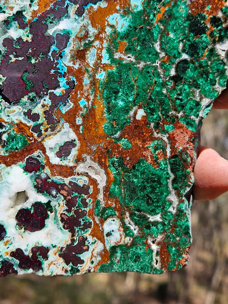 Polished De Grussa copper ore slab CO130