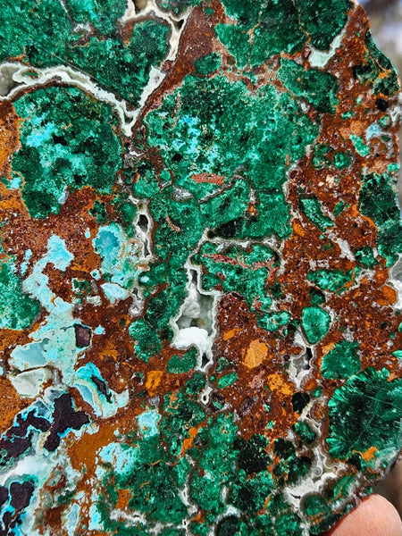 Polished De Grussa copper ore slab CO130