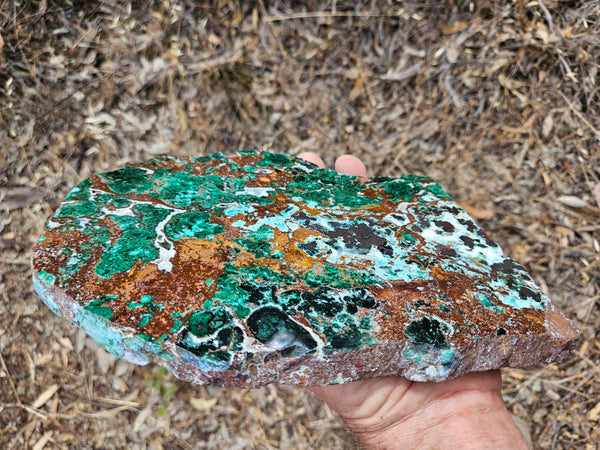 Polished De Grussa copper ore slab CO130