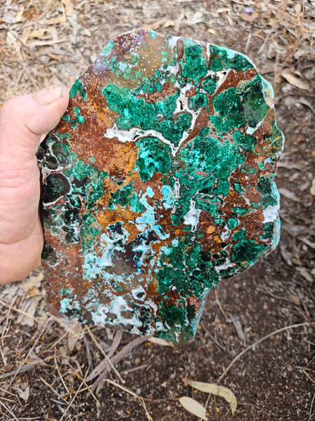 Polished De Grussa copper ore slab CO130