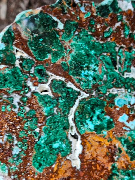 Polished De Grussa copper ore slab CO130