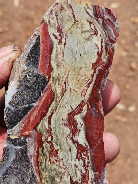 Polished Convoluted Jasper  CJ103