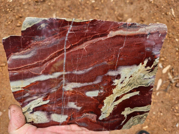 Polished Convoluted Jasper slab CJ101