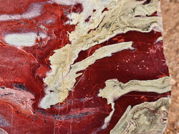 Polished Convoluted Jasper slab CJ101