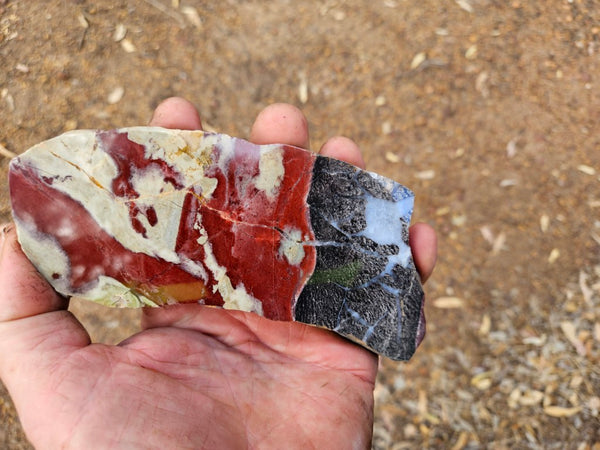 Polished Convoluted Jasper slab CJ102