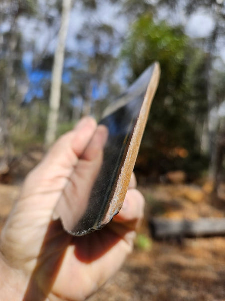 Polished African Tiger Eye slab TEA113