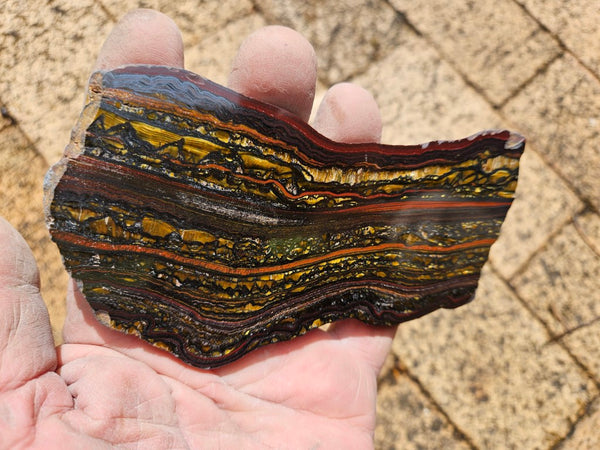 Polished Tiger Iron slab TI391