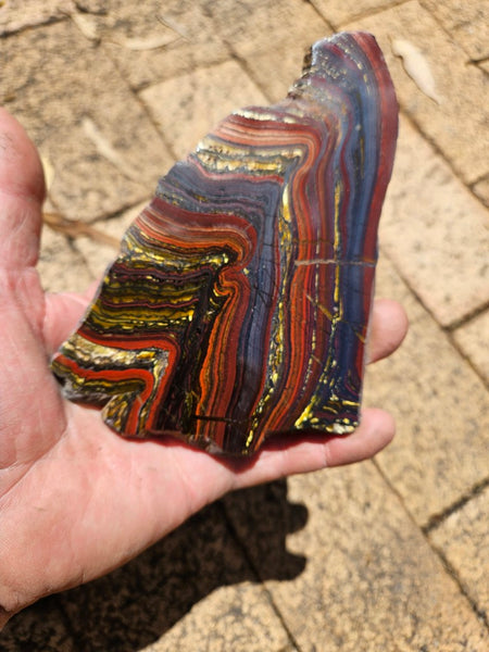 Polished Tiger Iron slab TI388