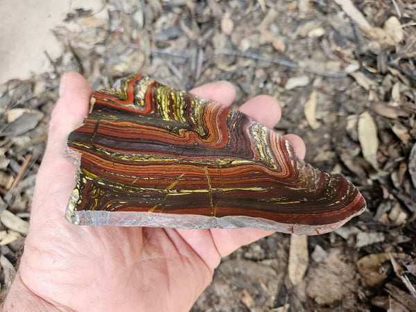Polished Tiger Iron slab TI388