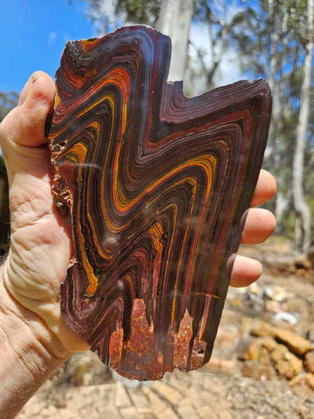 Polished Tiger Iron slab TI392